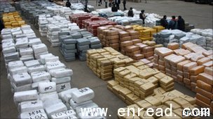 the army said the packages were still being weighed and counted